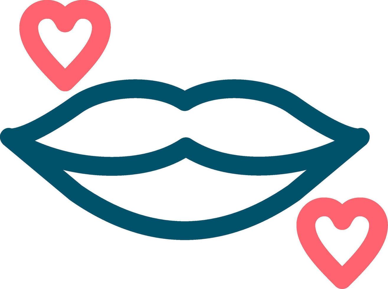 Lips Creative Icon Design vector