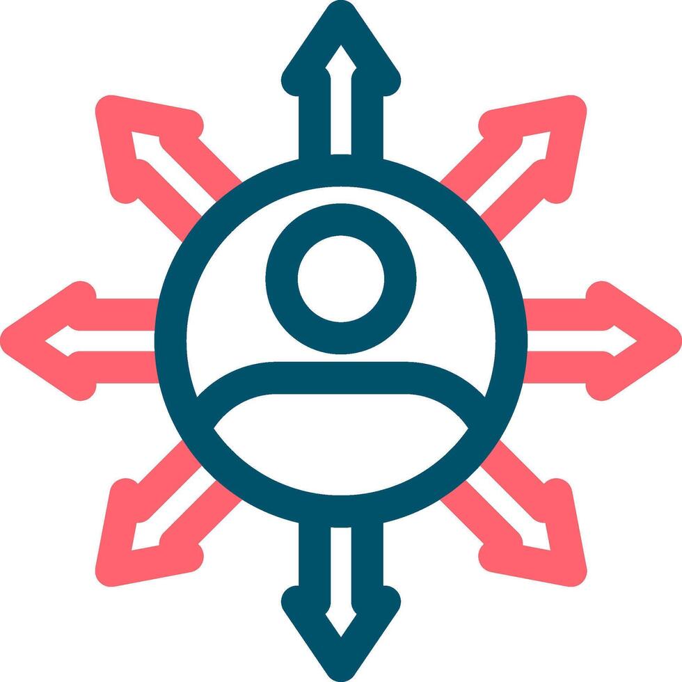 Influence Creative Icon Design vector