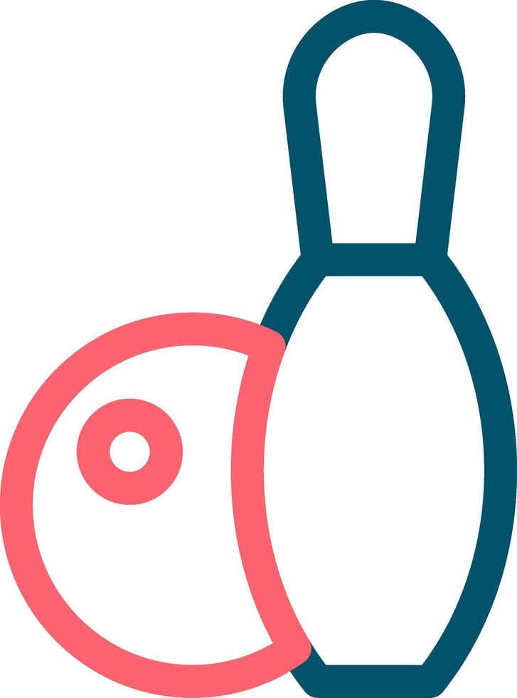 Bowling Creative Icon Design vector