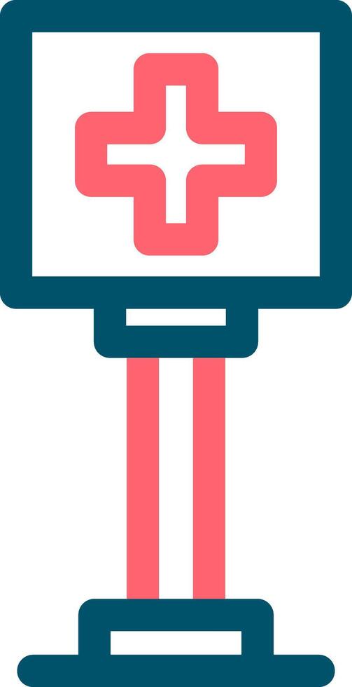 Healthcare Sign Board Creative Icon Design vector