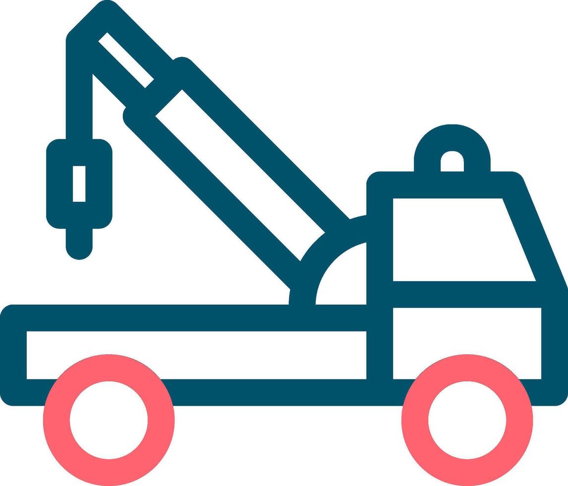 Tow Truck Creative Icon Design vector