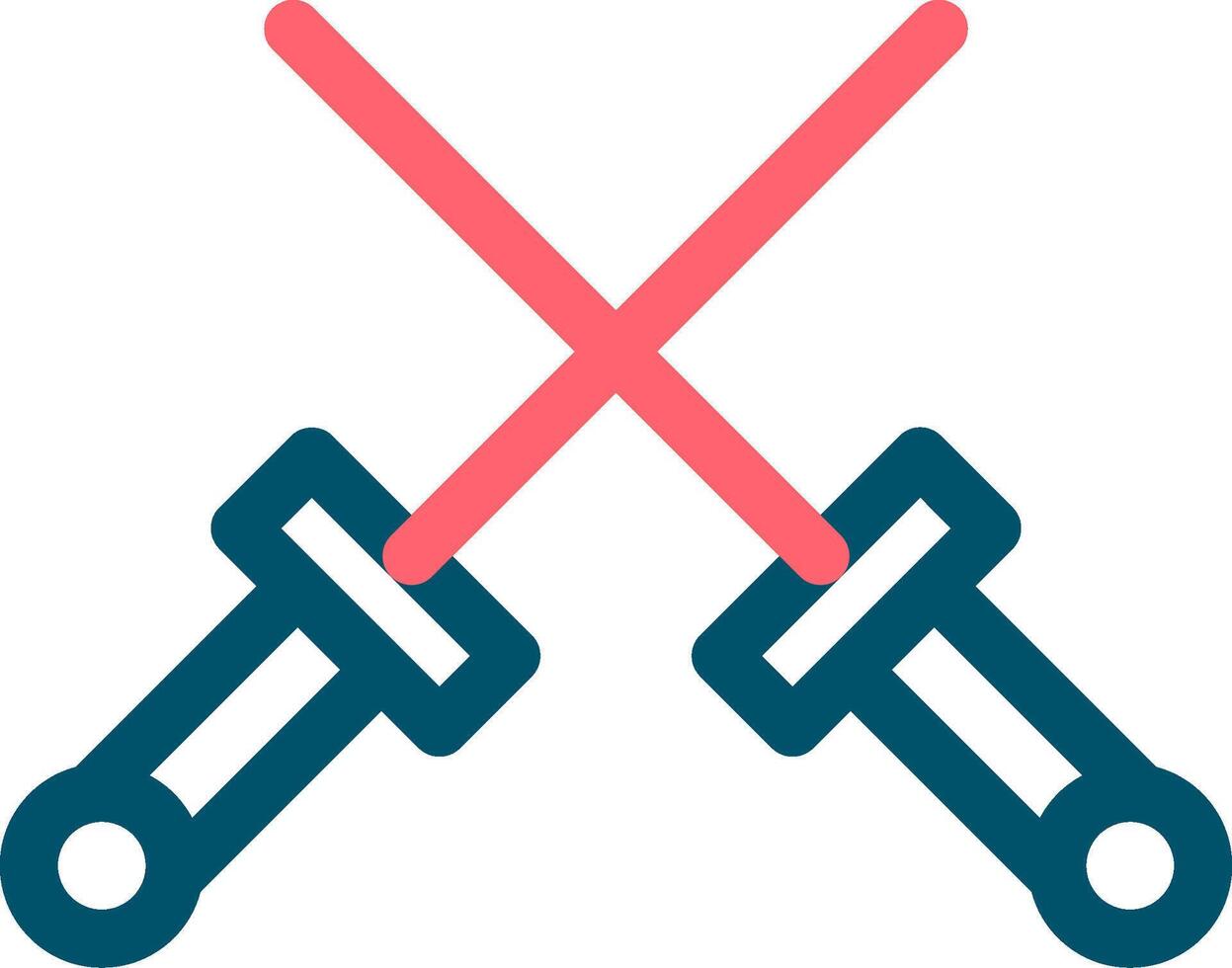 Fencing Creative Icon Design vector