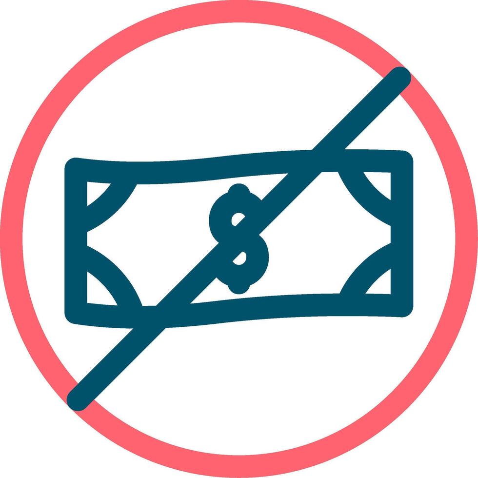 Forbidden Creative Icon Design vector