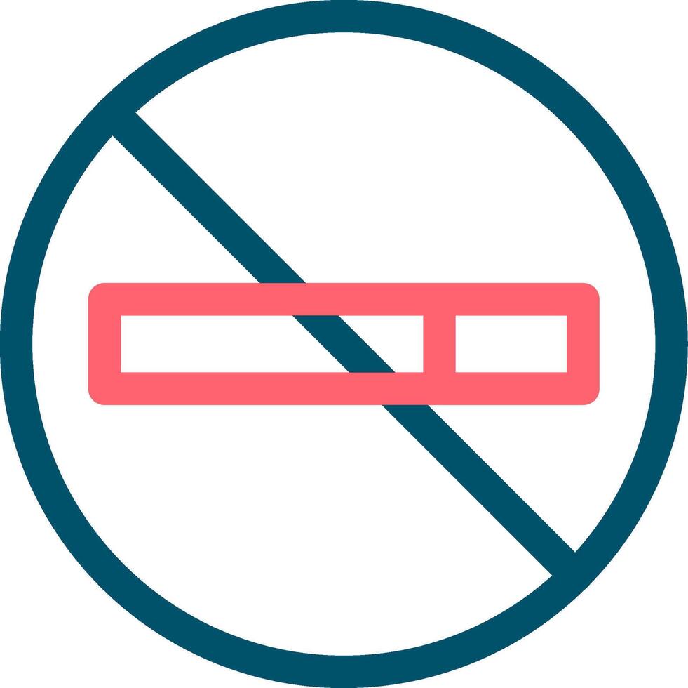 No Smoke Creative Icon Design vector