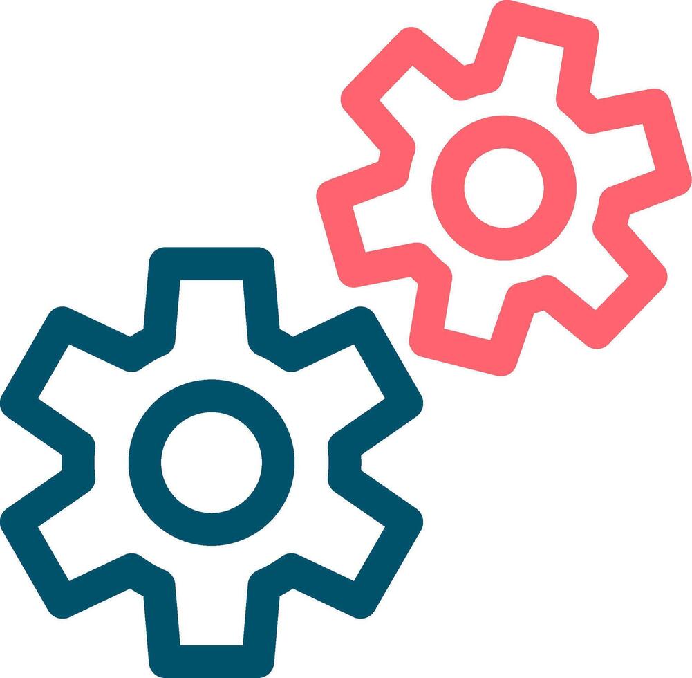 Cogwheels Creative Icon Design vector