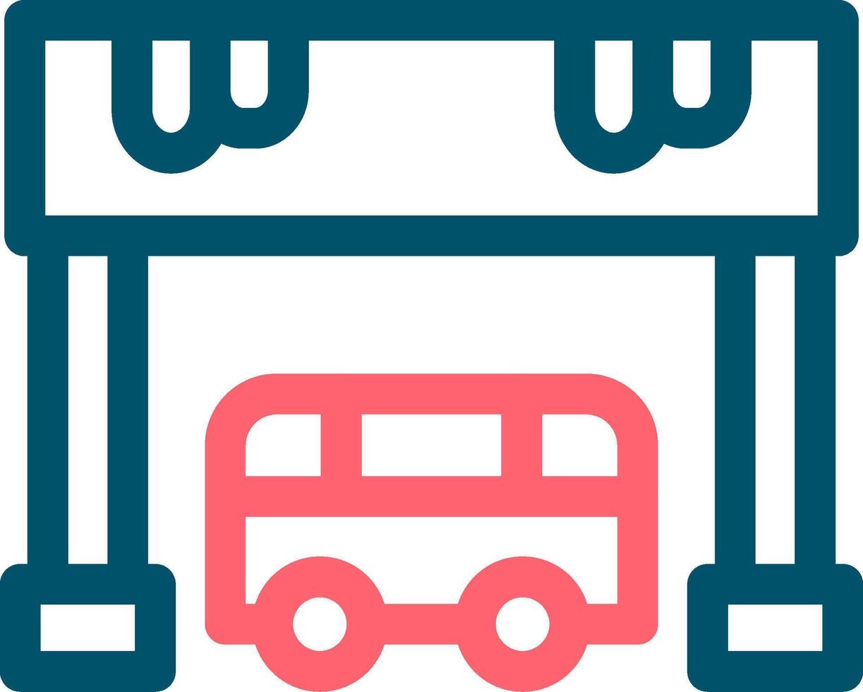 diseño de icono creativo de parada de autobús vector