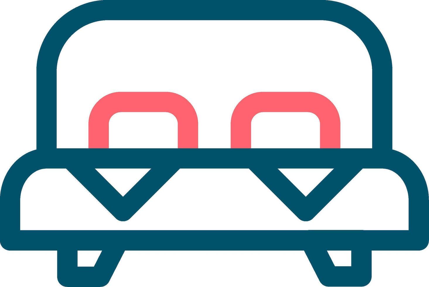 Bed Creative Icon Design vector