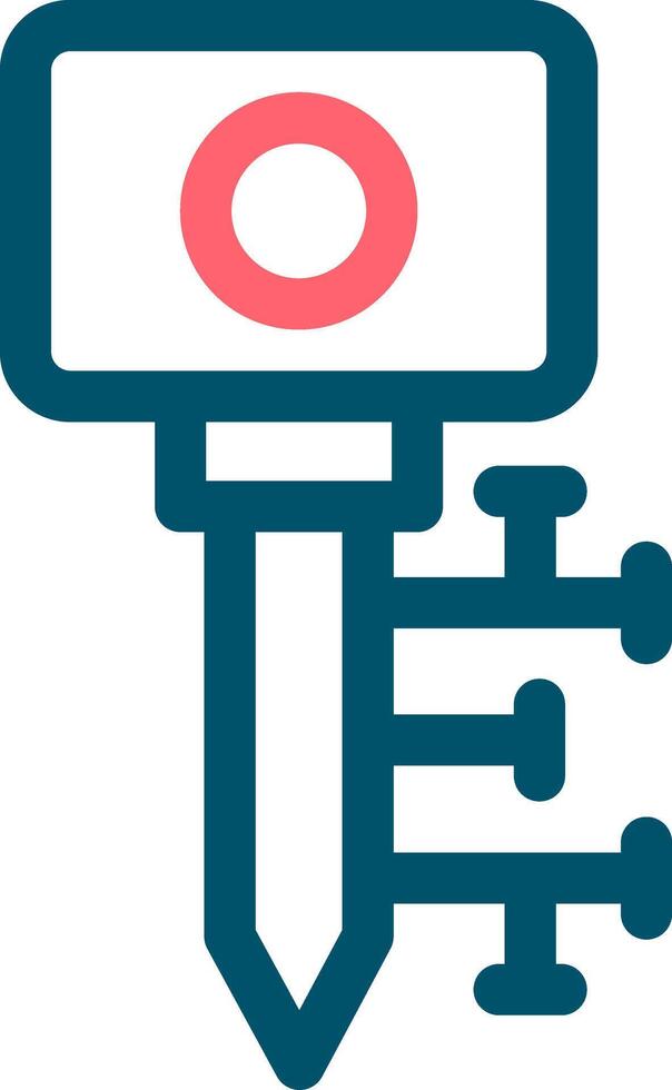 Digital Key Creative Icon Design vector
