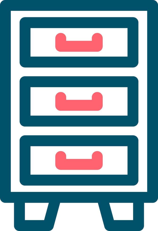 Filing Cabinet Creative Icon Design vector
