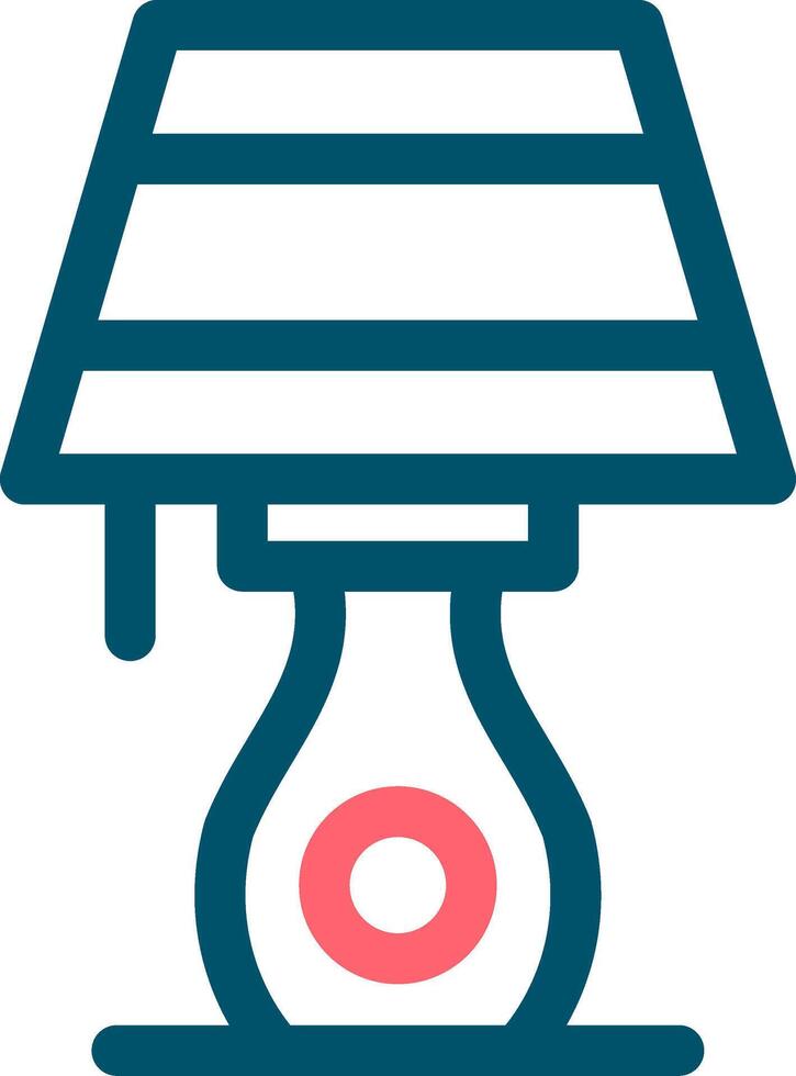 Table Lamp Creative Icon Design vector