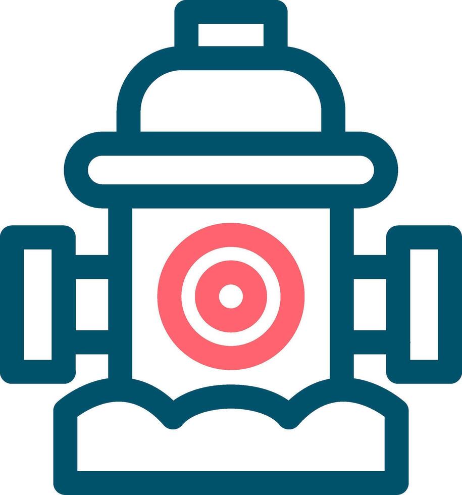 Fire Hydrant Creative Icon Design vector