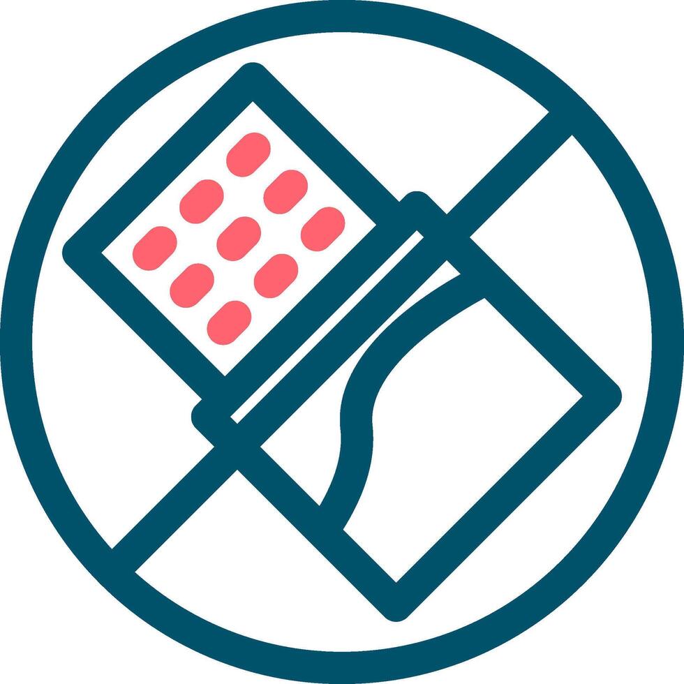 No Chocolate Creative Icon Design vector