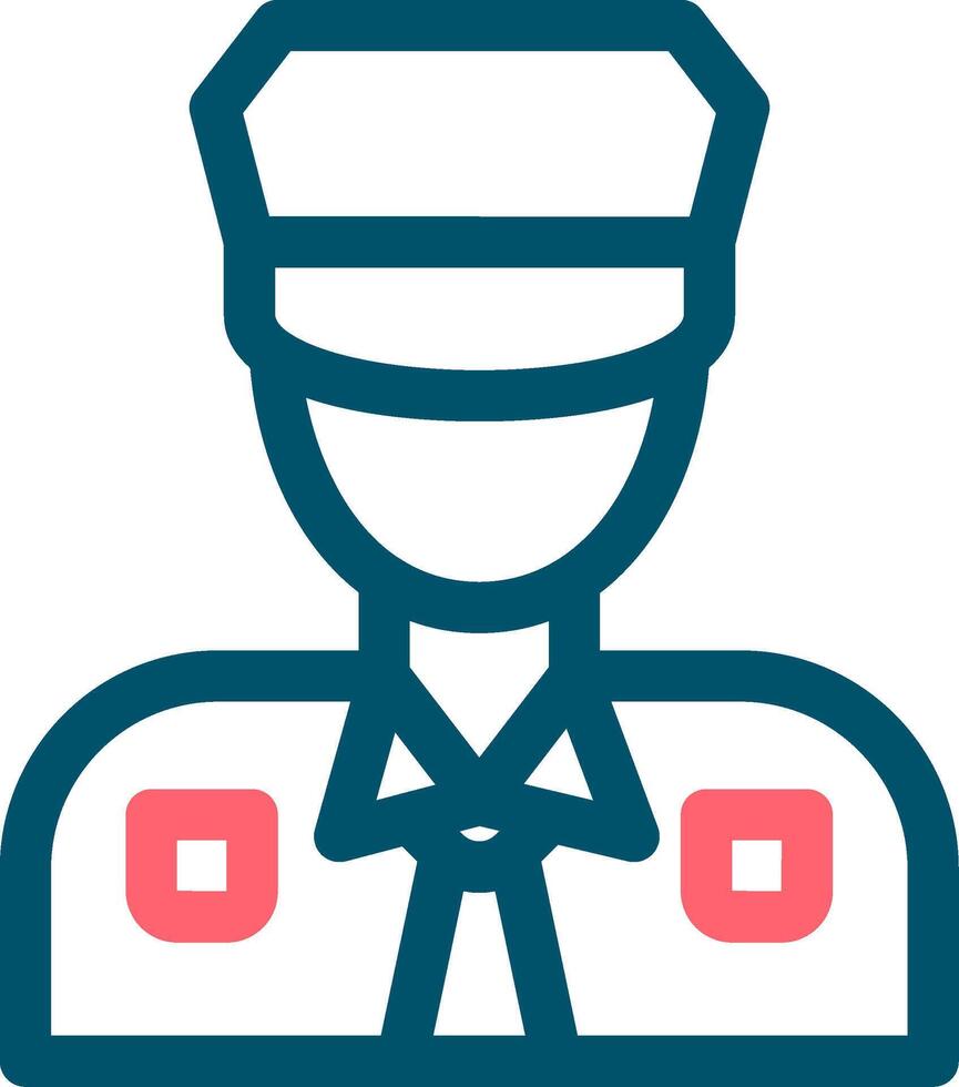 Police Man Creative Icon Design vector