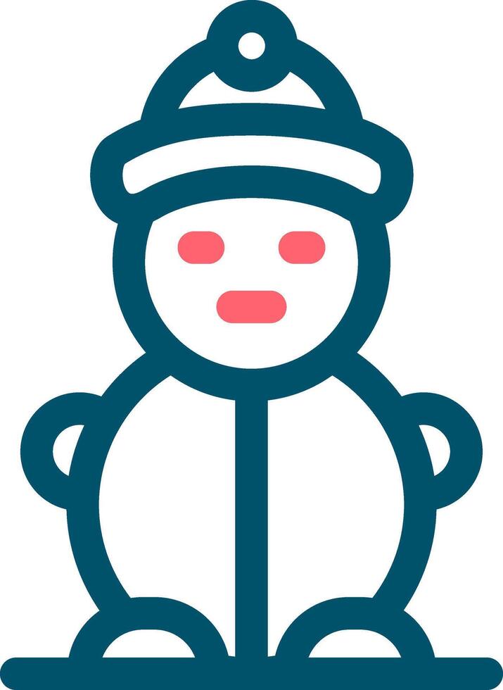 diseño de icono creativo de muñeco de nieve vector