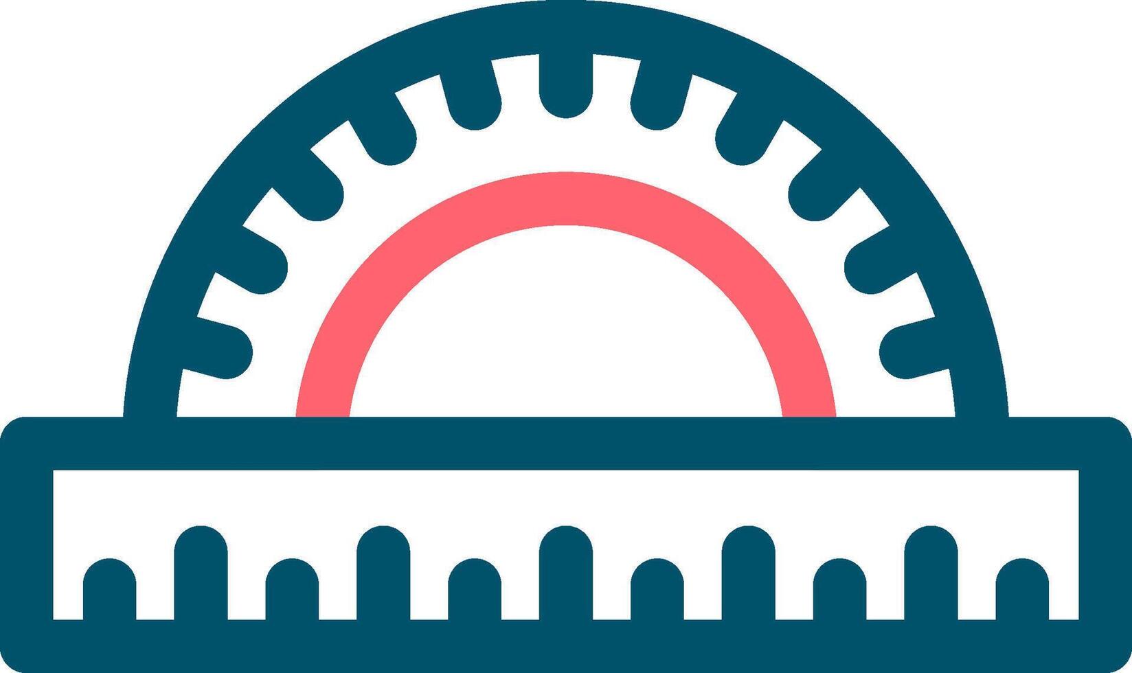 Protractor Creative Icon Design vector