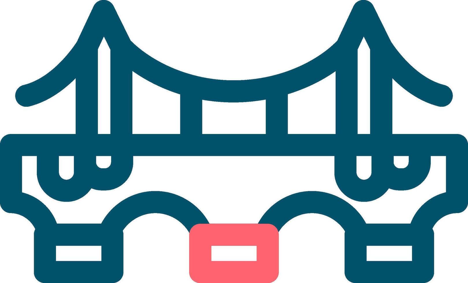 Bridge Creative Icon Design vector