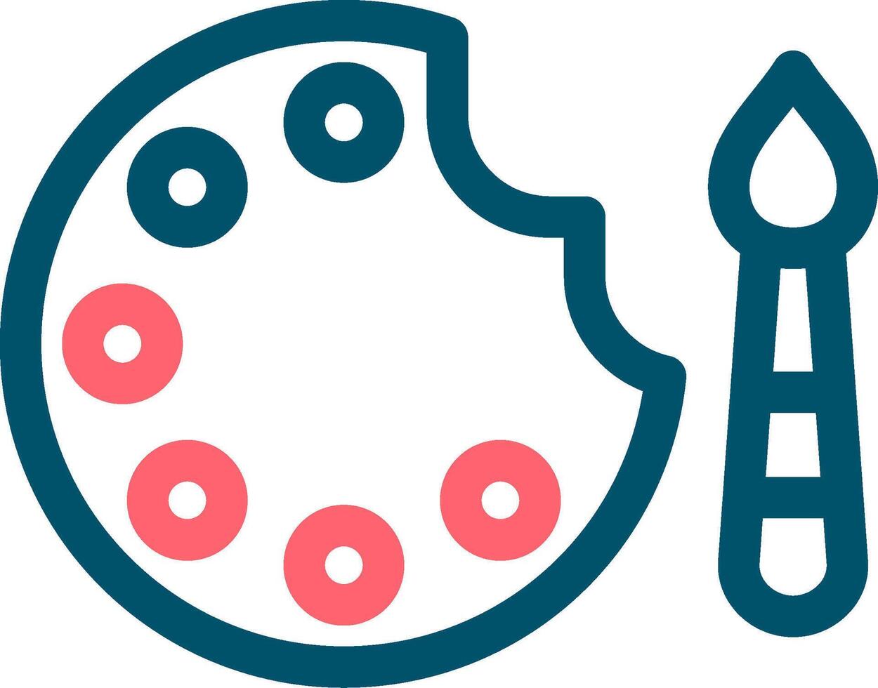 Watercolors Creative Icon Design vector