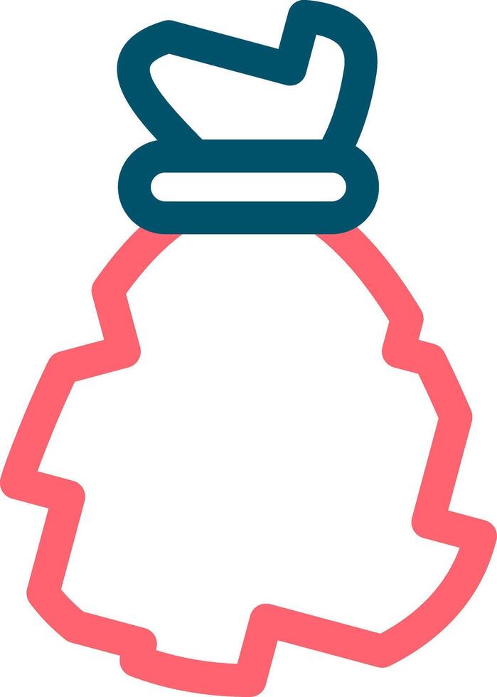 Waste Bag Creative Icon Design vector