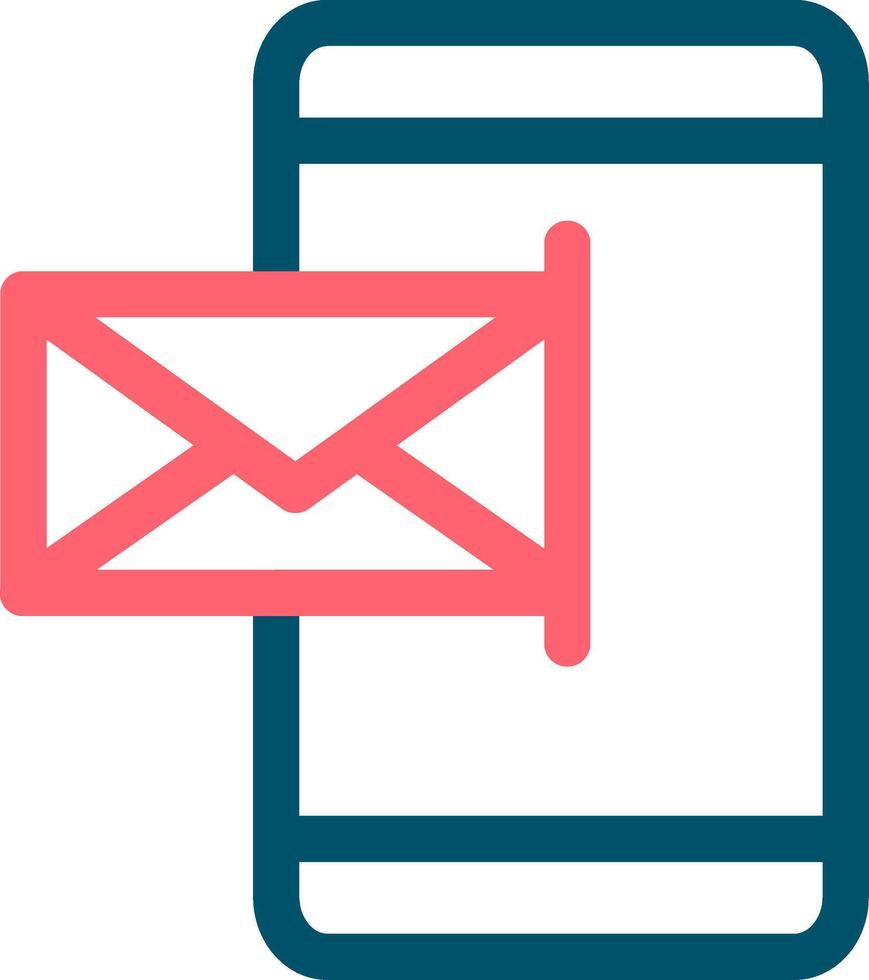 Mobile Email Creative Icon Design vector