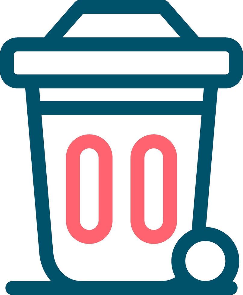 Dustbin Creative Icon Design vector