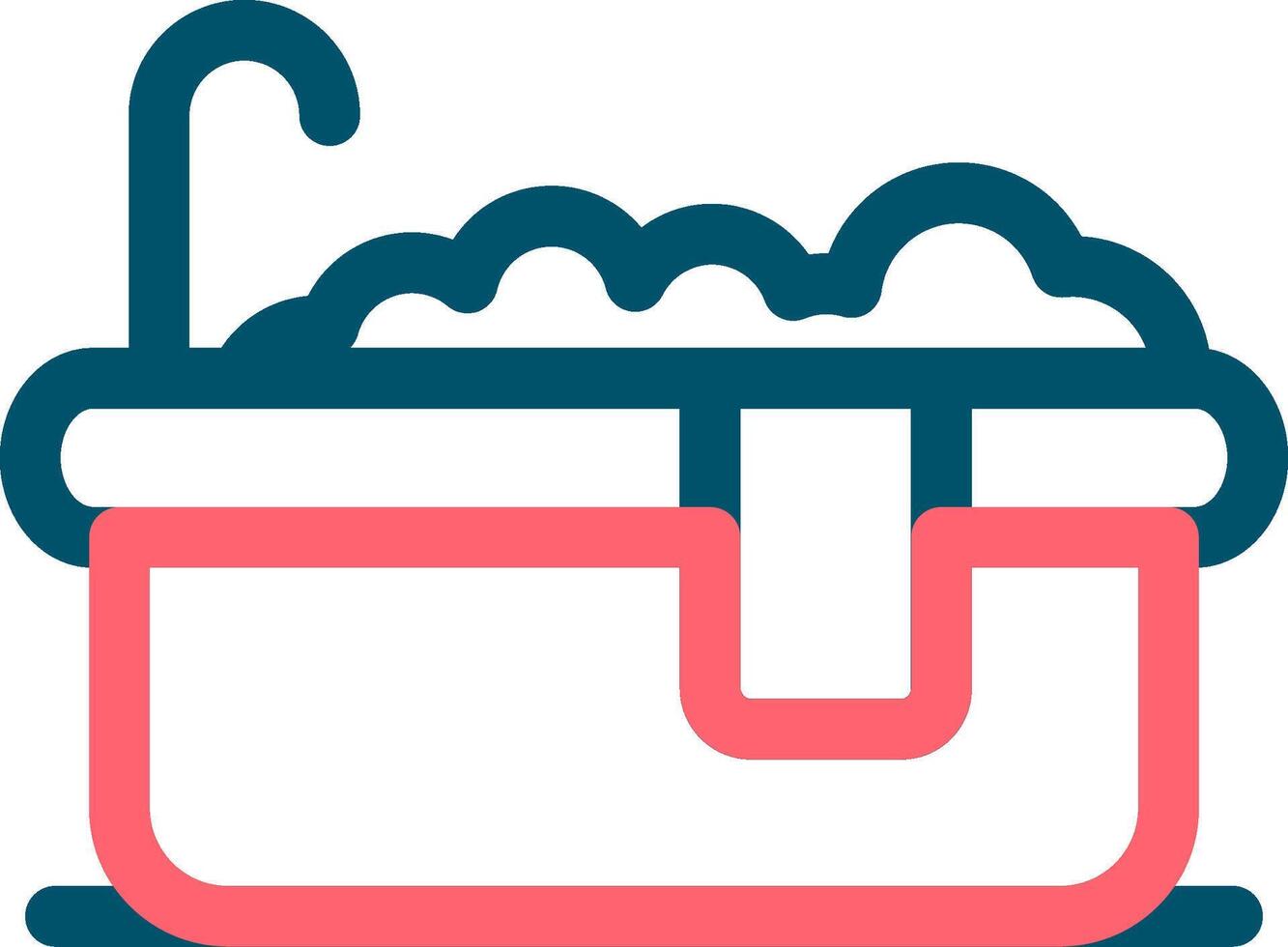 Bathtub Creative Icon Design vector