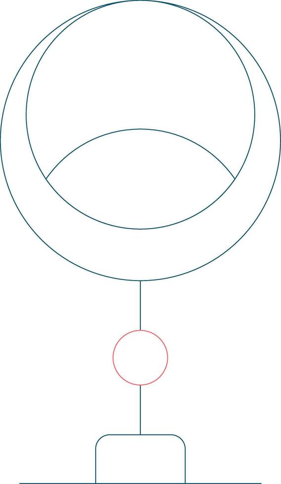 Modern Chair Creative Icon Design vector
