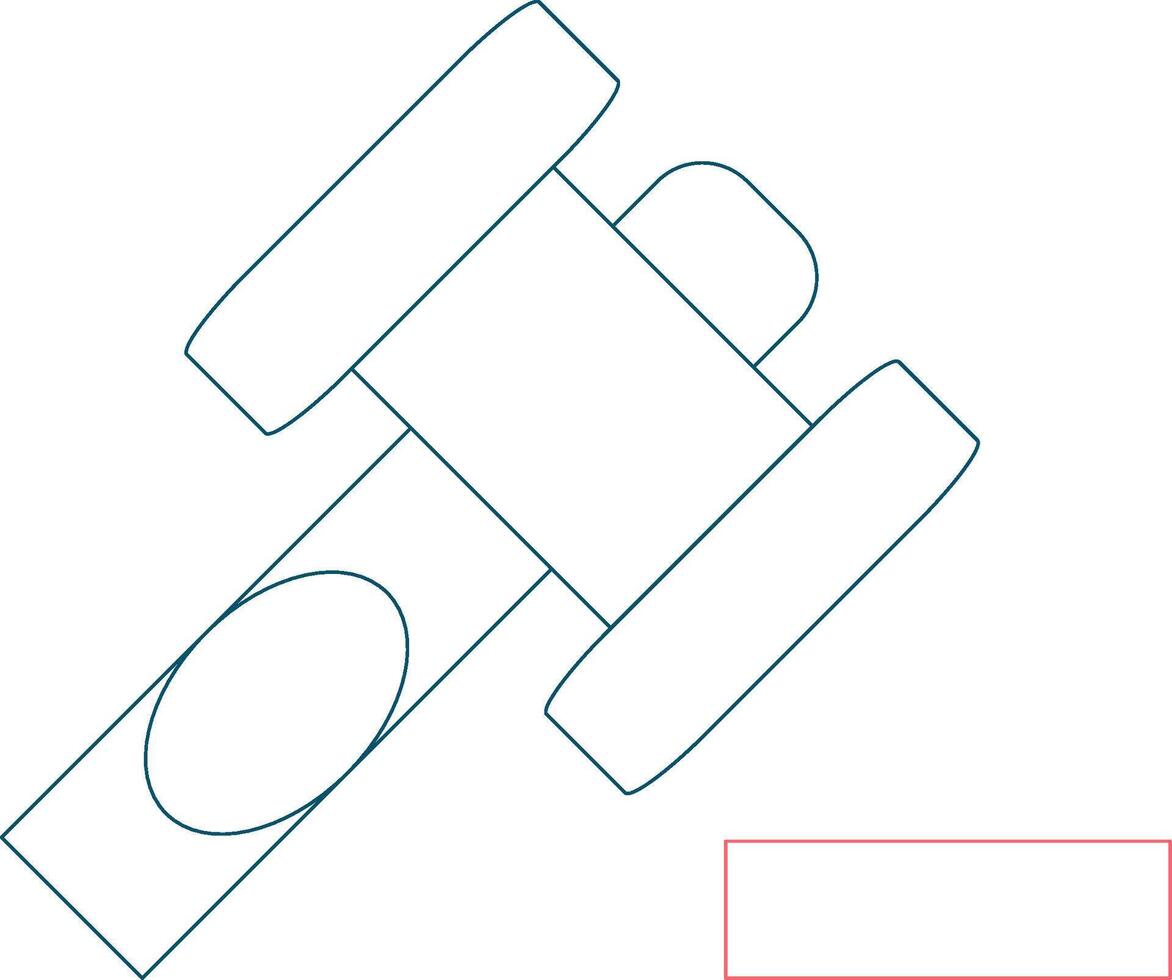 Law Hammer Creative Icon Design vector