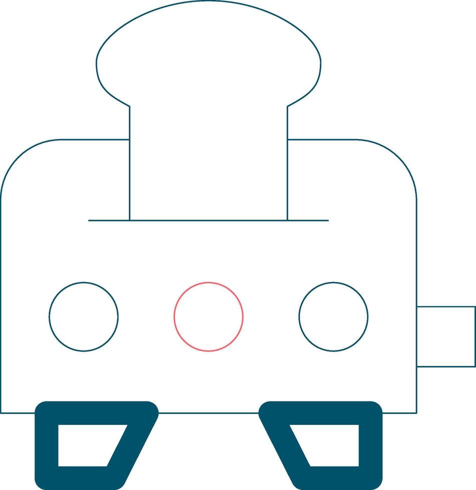 Toaster Creative Icon Design vector