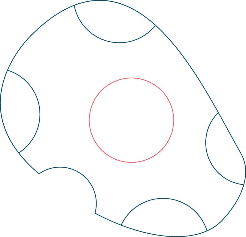 Asteroid Creative Icon Design vector