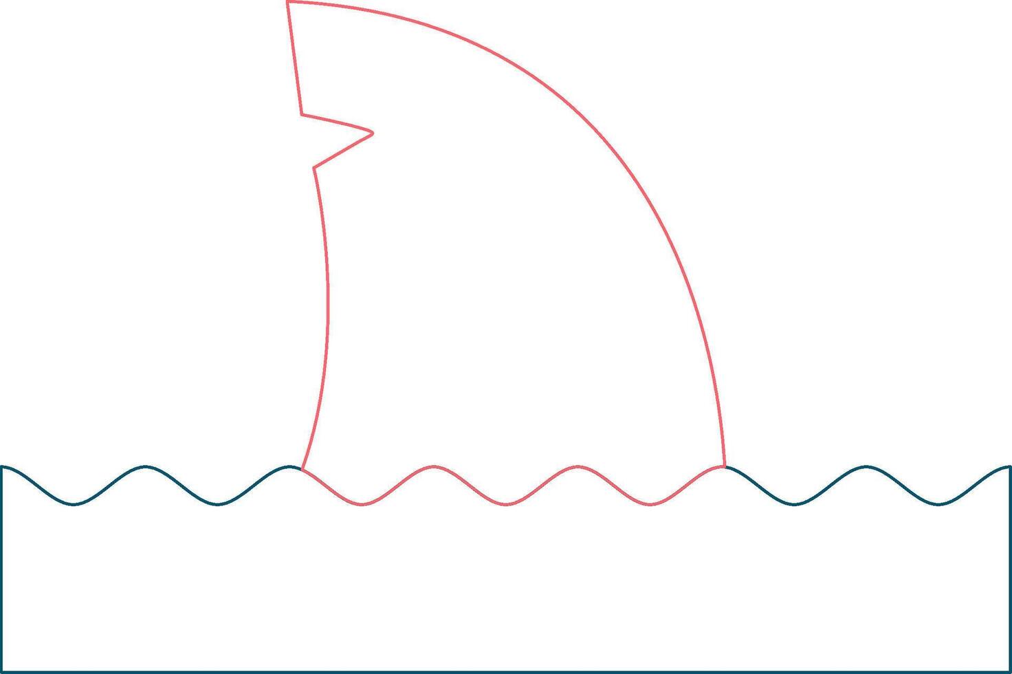 Shark Creative Icon Design vector