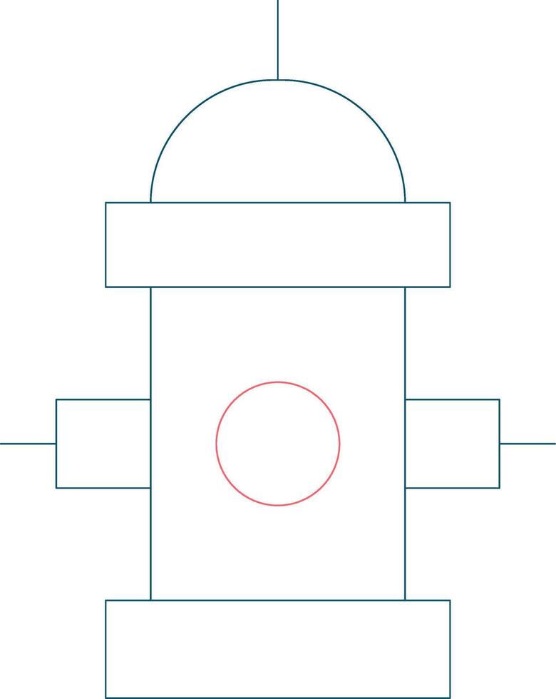 Fire Hydrant Creative Icon Design vector