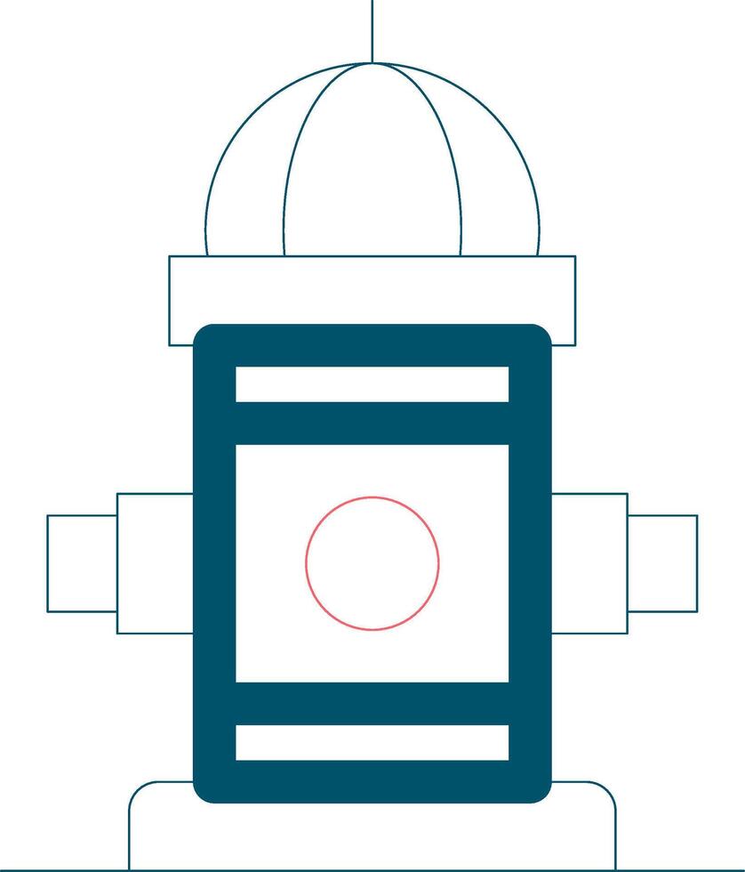 Fire Hydrant Creative Icon Design vector