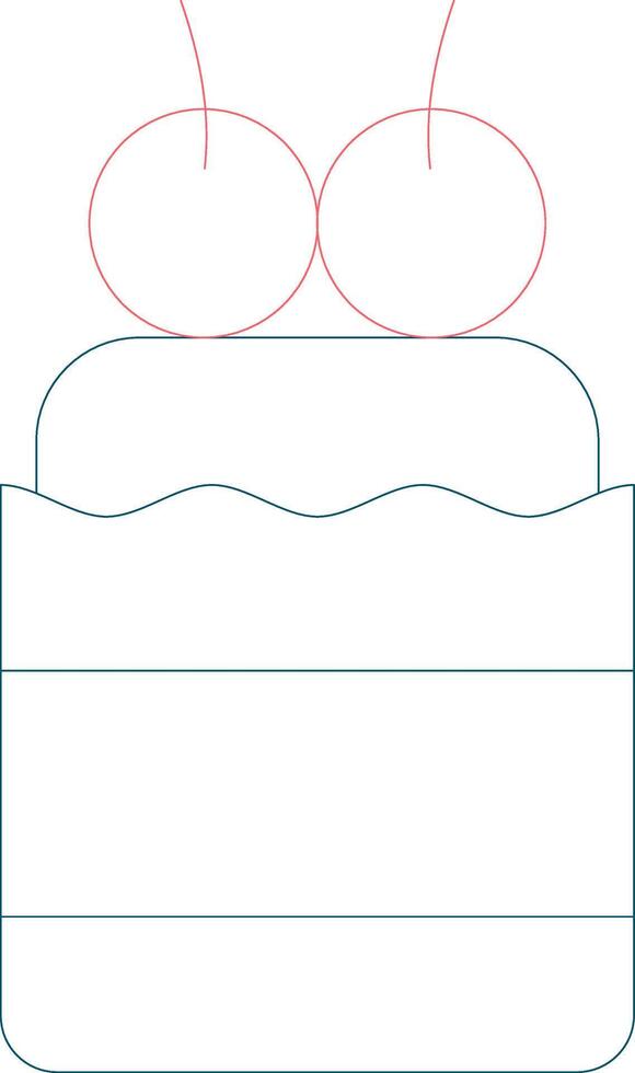 Cupcake Creative Icon Design vector