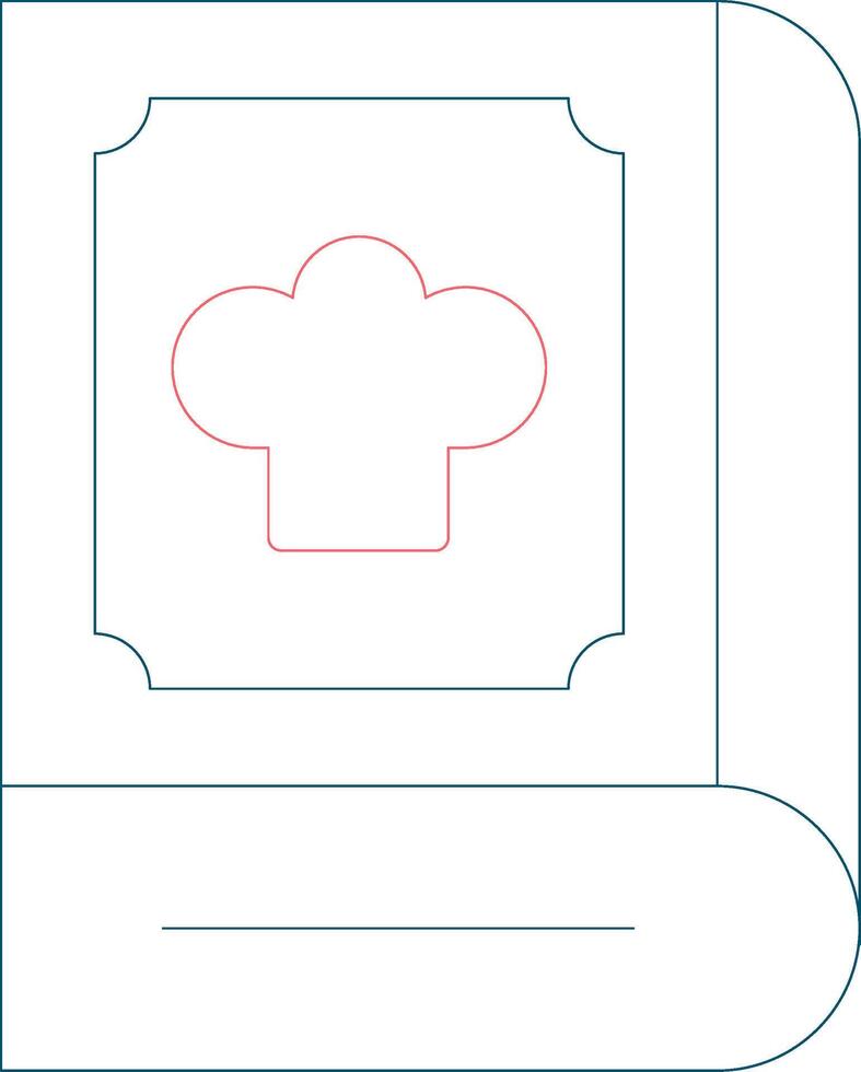 Cook Book Creative Icon Design vector