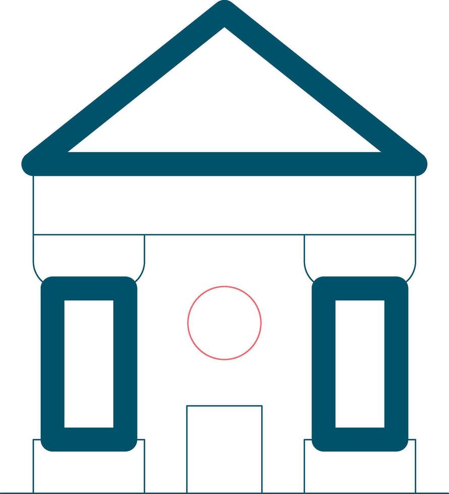 Courthouse Creative Icon Design vector