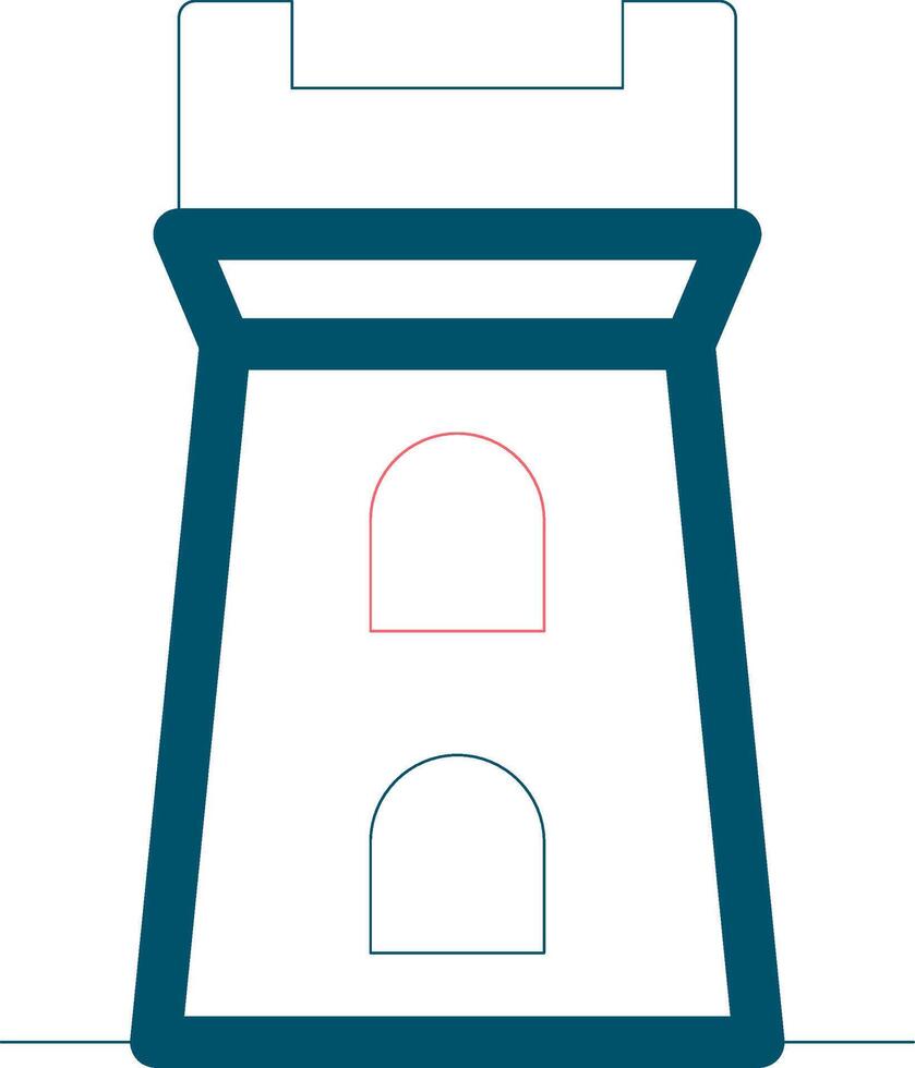 diseño de icono creativo de torre vector