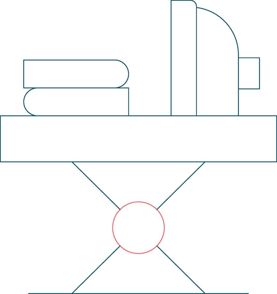 Iron Table Creative Icon Design vector