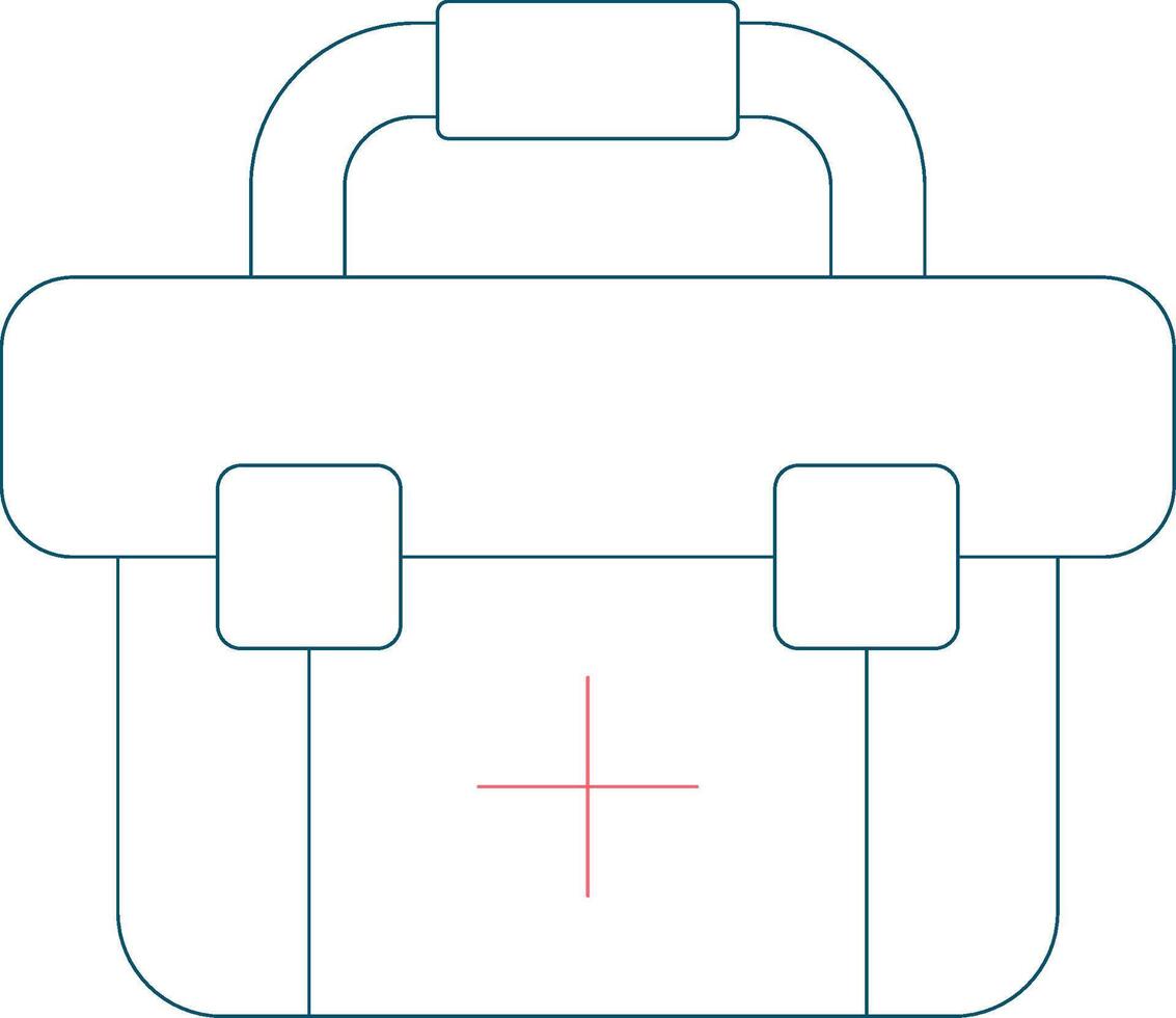 First Aid Kit Creative Icon Design vector