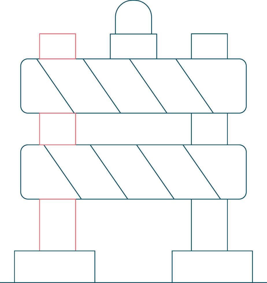 Barrier Creative Icon Design vector