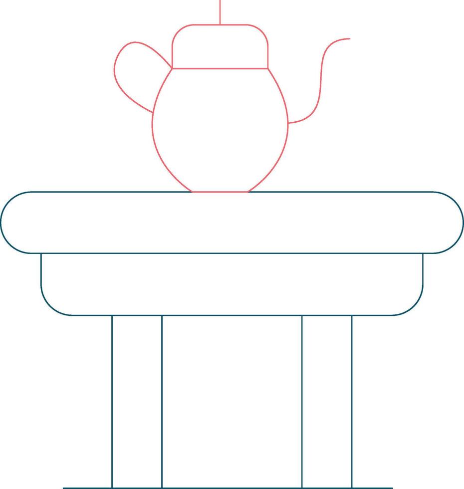 Coffee Table Creative Icon Design vector