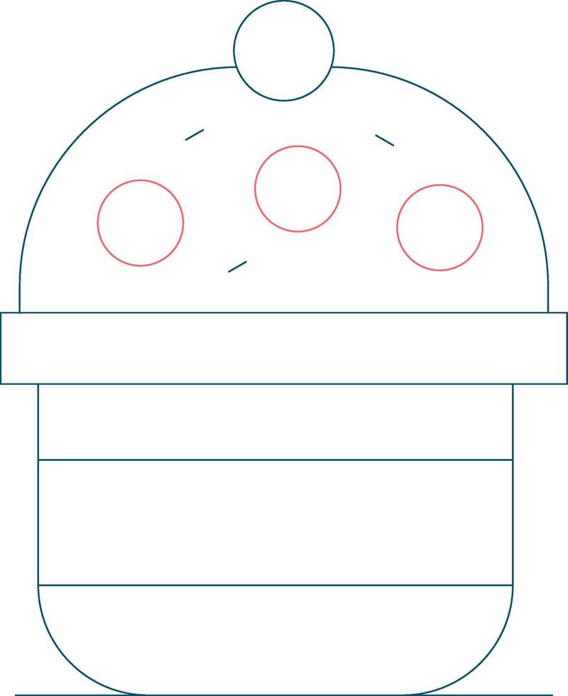 Cupcake Creative Icon Design vector