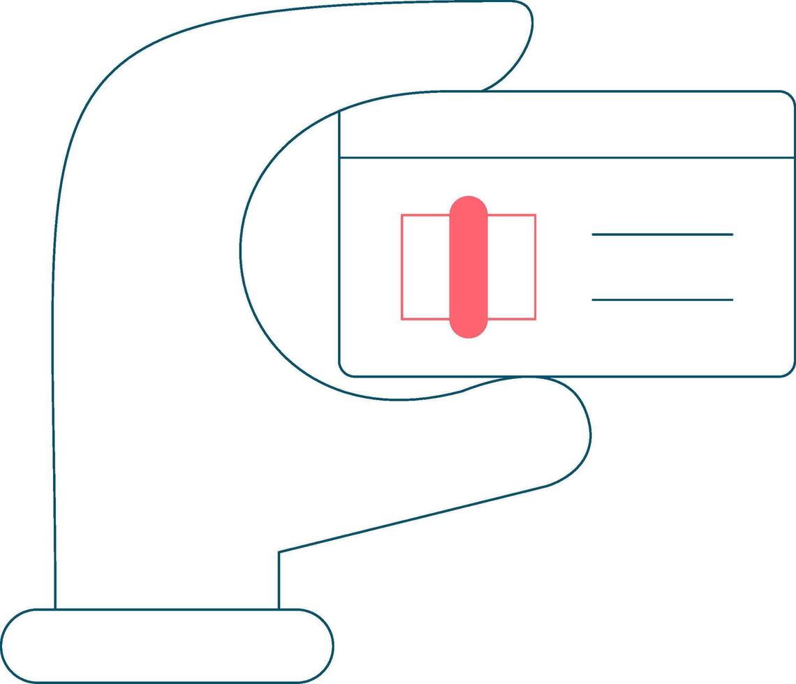 Credit Card Creative Icon Design vector