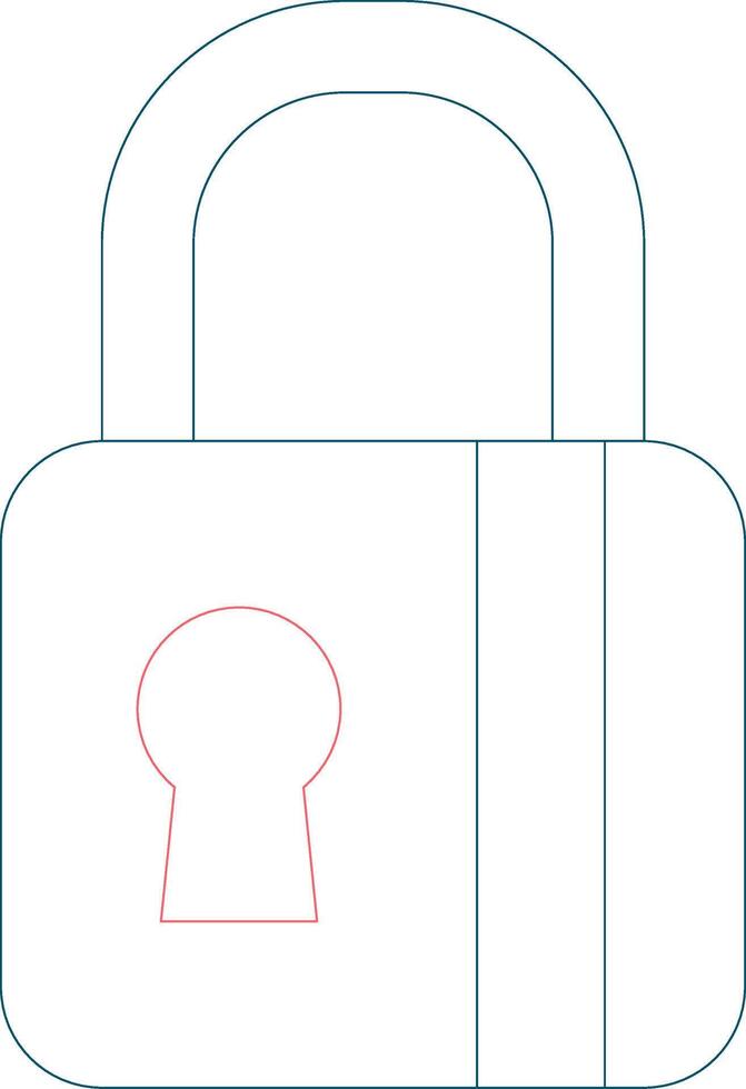 Padlock Creative Icon Design vector