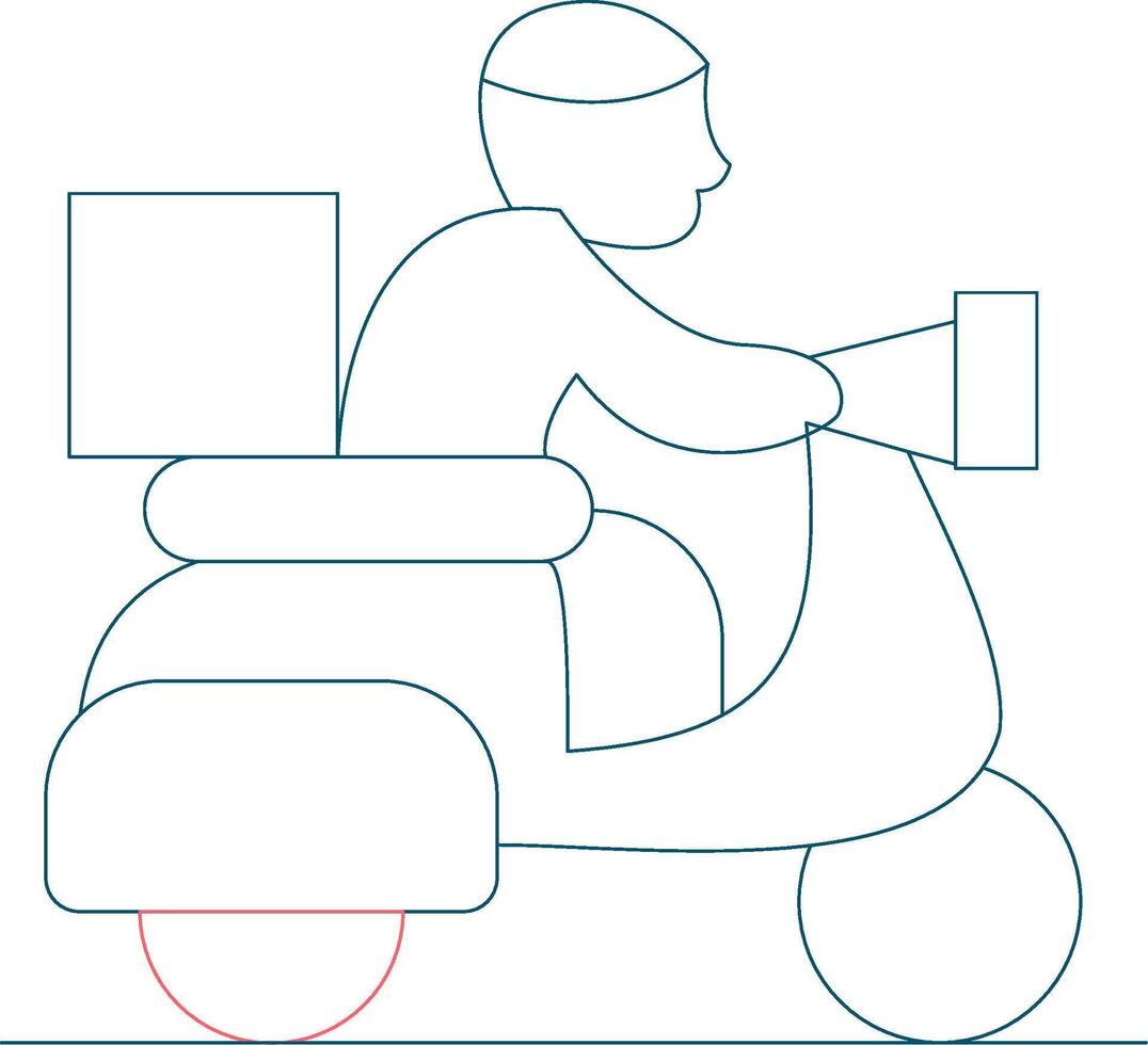 Delivery Bike Creative Icon Design vector