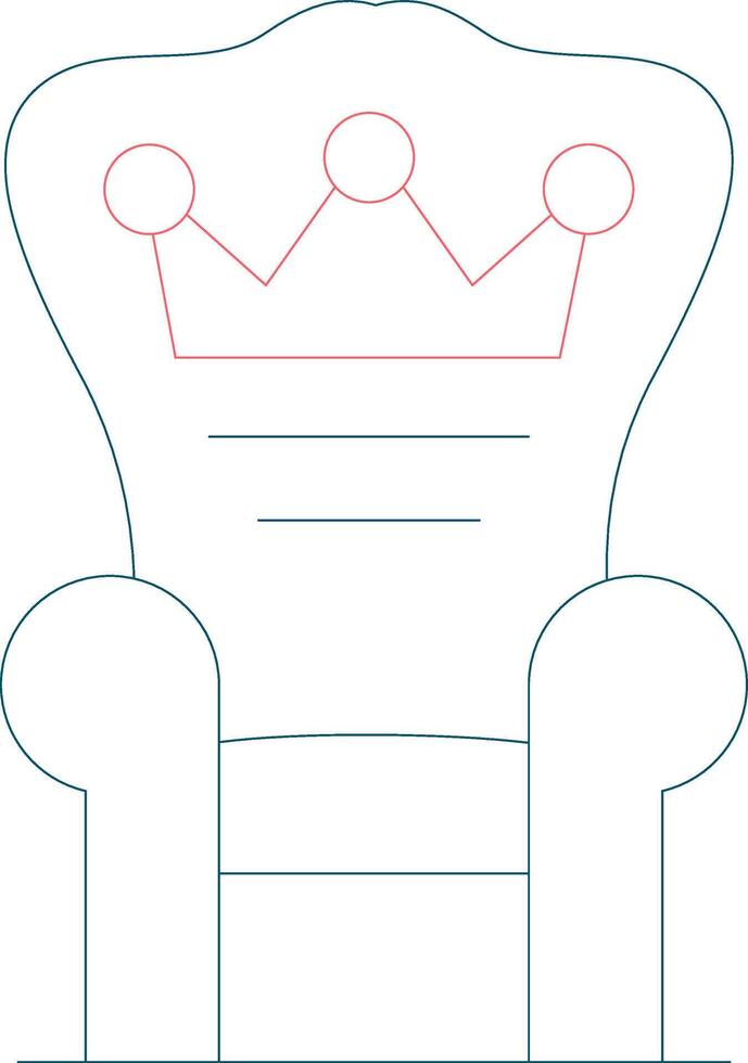 diseño de icono creativo de trono vector