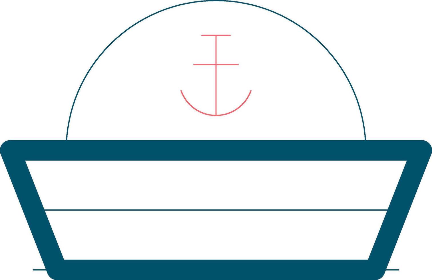 Sailor Hat Creative Icon Design vector