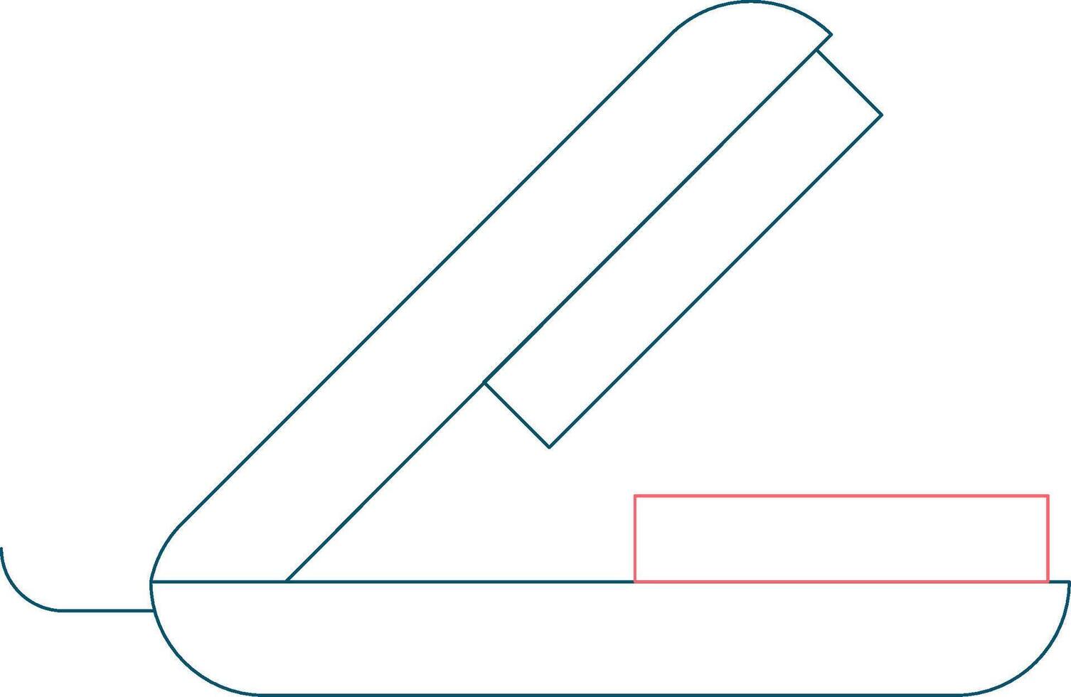 Hair Straightener Creative Icon Design vector