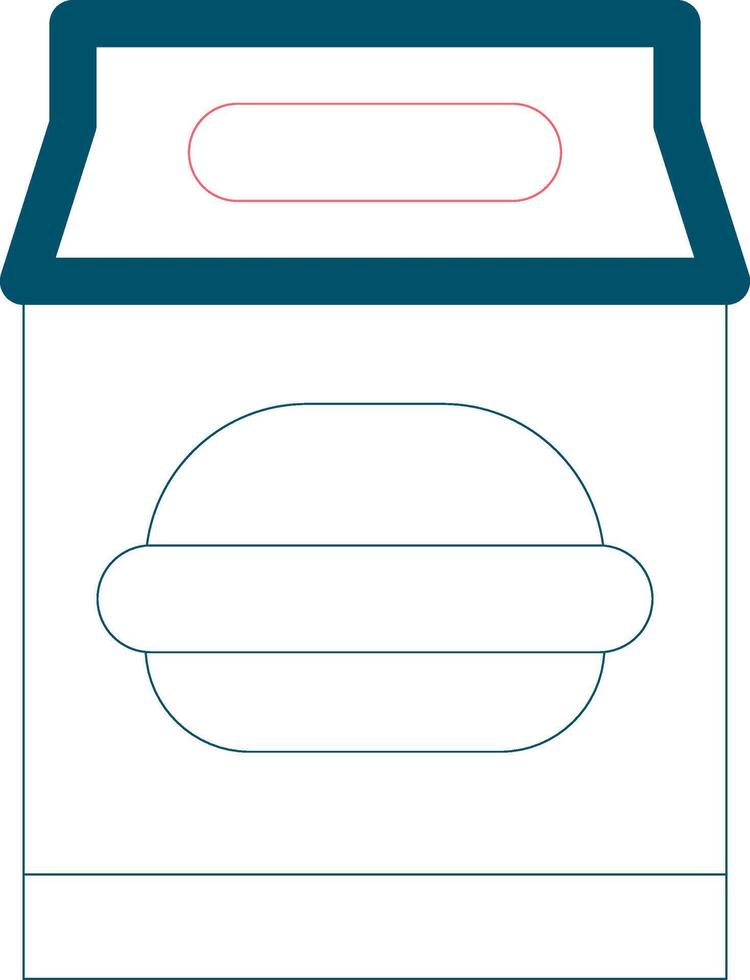 Lunch Bag Creative Icon Design vector