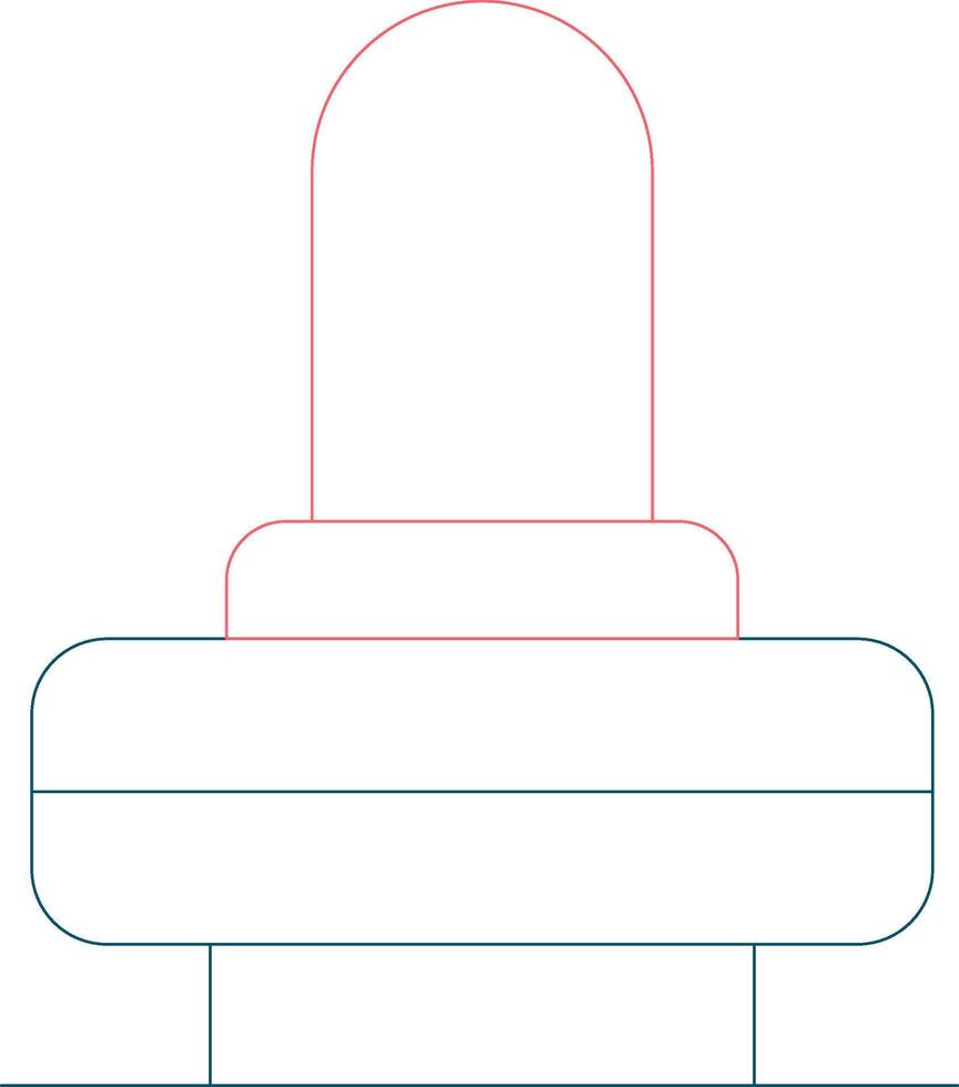 Rubber Stamp Creative Icon Design vector