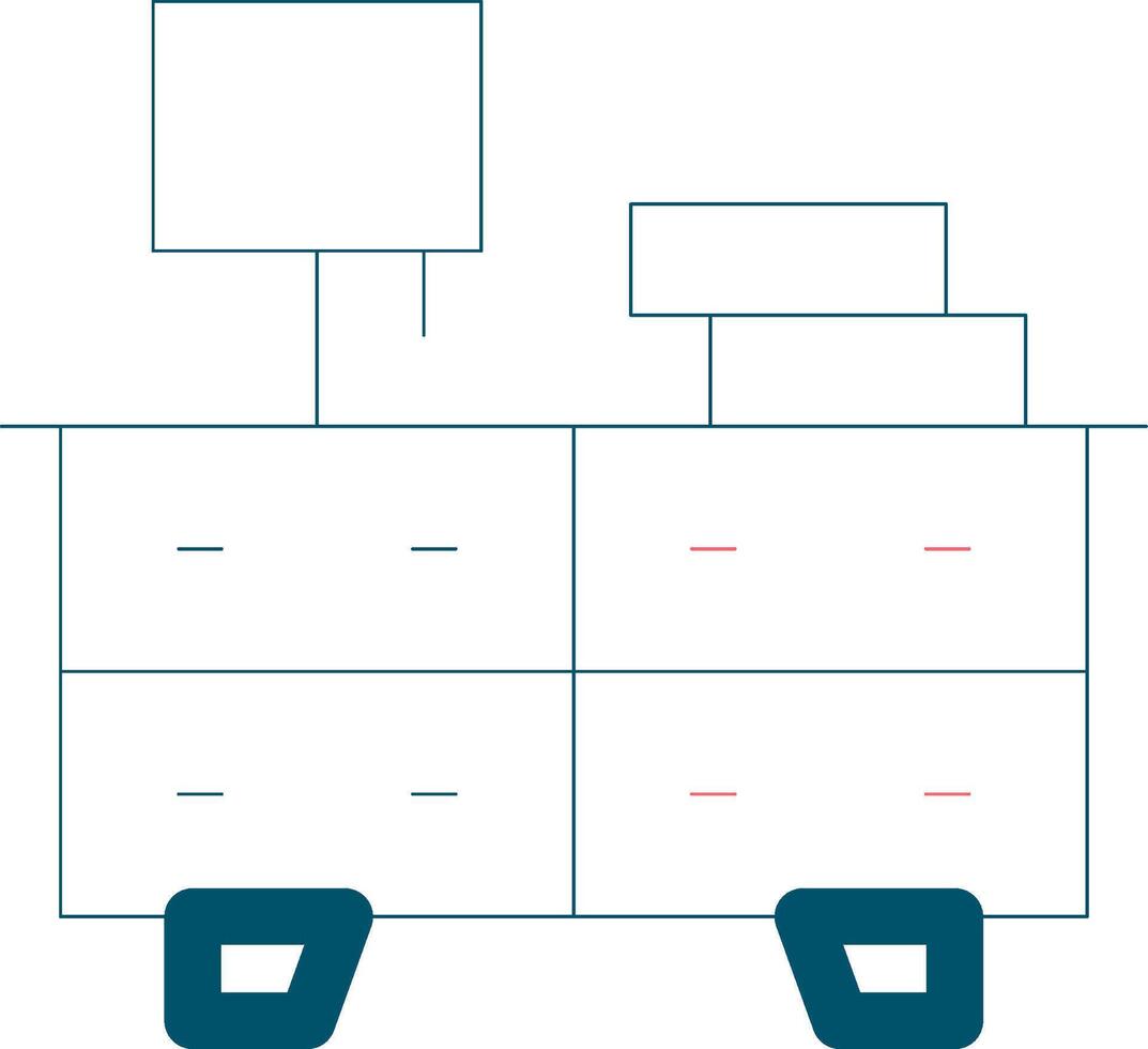 Line Two Color Design vector